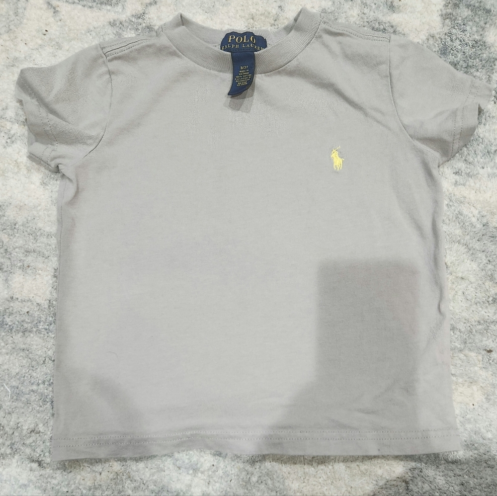 Ralph Lauren Polo Boys 3T short sleeve T-shirt Grey